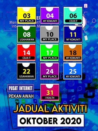 JADUAL AKTIVITI OKTOBER 20
