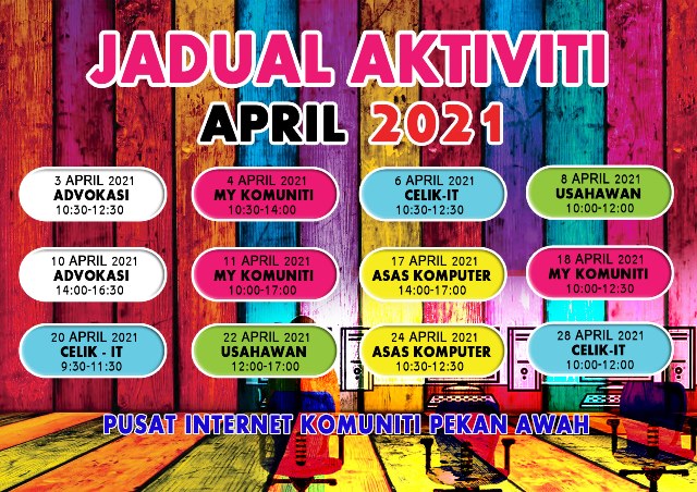 jadual APRIL