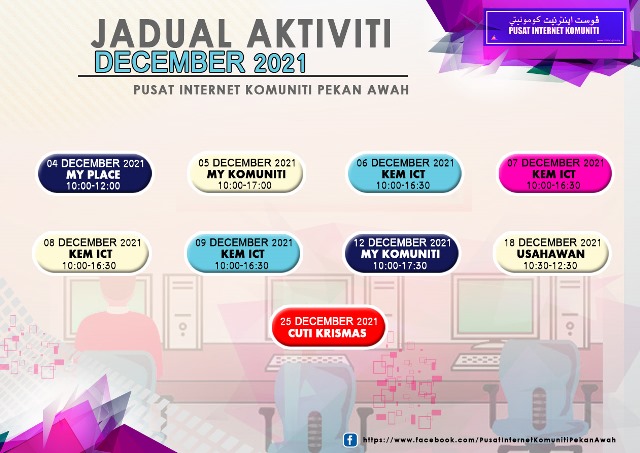 JADUAL AKTIVITI DECEMBER21